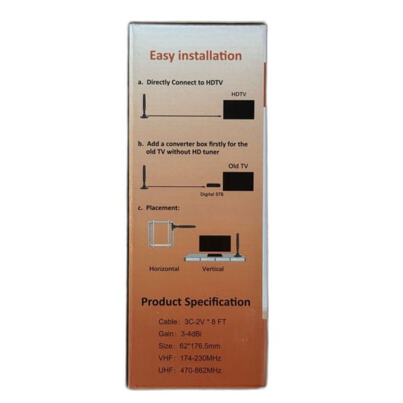 New in Sealed Box DG UP SP 4K Portable TV Antenna Indoor Outdoor HDTV - Picture 4 of 5